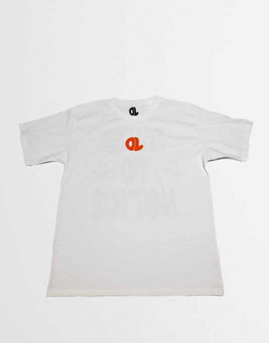 White/Fire Red Overlooked Tee